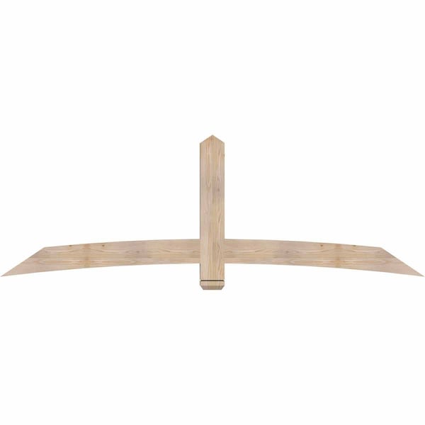 Ekena Millwork Bellingham Smooth Timber Gable Bracket, Douglas Fir, 96"W x 32"H x 3 1/2"D x 5 1/2"F, 8/12 Pitch GBW096X32X0406BEL00SDF - main